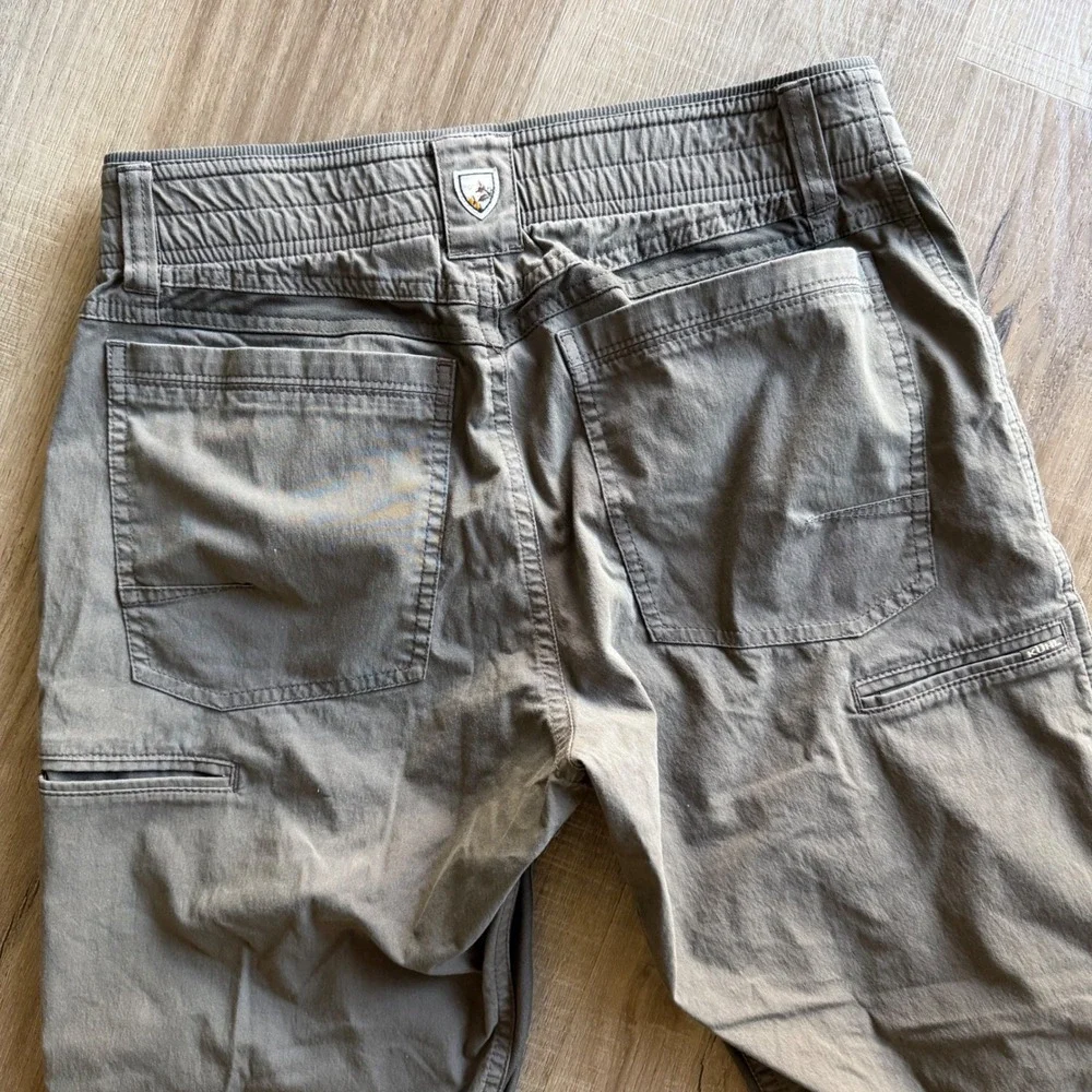 Kuhl Silencr Mens Pants 30x32 Dark Khaki Exoskeleton Hiking Outdoor Trousers